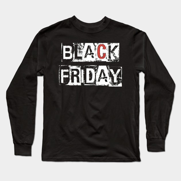 Black friday Long Sleeve T-Shirt by TibA